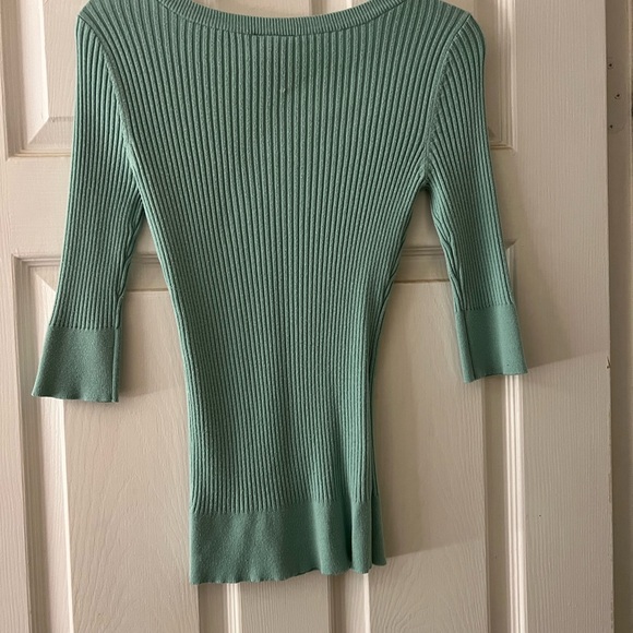 It's Our Time Mint Ribbed Sweater - Picture 4 of 5